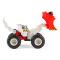 Транспорт и спецтехника - Машинка Monster Jam Dirt squad Wedge белый с красным 1:64 (6055226-1)#2
