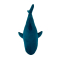 Мягкие животные - Мягкая игрушка WP Merchandise Акула бирюзовая 50 см (FWPTSHARK22BL0050)#2