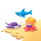 Наборы для лепки - Набор пластилина Липака Океан: акула, осьминог, скат самостоятельно твердеющий (60027-UA01)#3