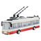 Конструкторы с уникальными деталями - Конструктор IBLOCK Транспорт Троллейбус белый (PL-921-378)#2
