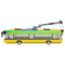 Конструкторы с уникальными деталями - Конструктор IBLOCK Транспорт Троллейбус жёлтый (PL-921-379)#3