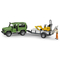 Транспорт и спецтехника - Игровой набор Bruder Land rover Defender и мини-экскаватор CAT (02593)#3