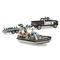 Транспорт и спецтехника - Автомодель Bruder Полицейский RAM 2500 с лодкой и фигурками (02507)#3