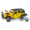 Автомоделі - Автомодель Bruder Jeep Rubicon з фігуркою велосипедиста (02543)#4
