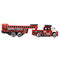 Автомоделі - Вантажівка-трейлер Hot Wheels Haulin class червоний (BFM60/HFC99)#2