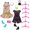Куклы - Игровой набор Barbie Сиреневый шкаф для одежды с куклой (HJL66)#3
