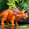 Фигурки животных - Интерактивная игрушка Dinos Unleashed Realistic S2 Трицераптос (31123V2)#2