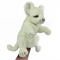 Мягкие животные - Игрушка-перчатка Hansa Puppet Белый львенок 32 см (4806021978504)#2