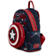 Рюкзаки и сумки - Рюкзак Loungefly Marvel Captain America Floral shield mini (MVBK0165)#2