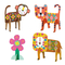 Наборы для творчества - Набор для аппликации Avenir Сафари животные с наклейками (6004147)#3