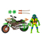 Фигурки персонажей - Игровой набор TMNT Movie III Леонардо на мотоцикле (83431)#2