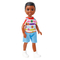 Ляльки - Лялька ​Barbie Челсі та друзі Темношкірий хлопчик в футболці зі смайликами (DWJ33/HNY58)#2