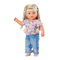 Одежда и аксессуары - Одежда для куклы Baby Born Цветочный джинс (832677)#3