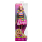 Ляльки - ​Лялька Barbie Fashionistas з брекетами у смугастій сукні (HPF73)#5