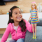 Куклы - ​Кукла Barbie Fashionistas с брекетами в полосатом платье (HPF73)#6