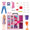 Меблі та будиночки - Ігровий набір Barbie Двоповерхова шафа мрії з лялькою (HGX57)#3