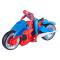 Фигурки персонажей - Игровой набор Spider-Man Спайдер Мэн на мотоцикле (F6899)#2
