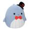 Мягкие животные - Мягкая игрушка Squishmallows Синий кит Самир 13 см (SQVA00806)#2