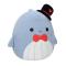 Мягкие животные - Мягкая игрушка Squishmallows Синий кит Самир 30 см (SQVA00873)#2