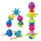 Розвивальні іграшки - Розвиваюча іграшка Lalaboom Текстурні намистини 24 предмети в тубусі (BL200)#2
