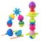 Розвивальні іграшки - Розвиваюча іграшка Lalaboom Текстурні намистини 28 предметів в сумочці (BL230)#2