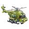 Конструкторы с уникальными деталями - Конструктор Wise block Военный вертолет делюкс на радиоуправлении (EU389802)#3