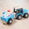 Машинки для малюків - Ігровий набір New classic toys Трактор з причепом і молоком (11942)#4