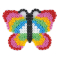 Мозаїка - Набір полів Hama Midi Метелик квітка та лялька (HM-4583) #5