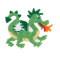 Мозаика - Набор полей Hama Midi Дельфин дракон морской конек и лягушонок (HM-4584)#7