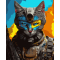 Товары для рисования - ​Картина по номерам Santi Воинствующий кот 40 х 50 см (954460)#2