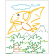 Товары для рисования - Цветные раскраски Ranok Динозаврик (АРТ18705У)#2