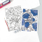 Наборы для творчества - Набор для творчества Rosa Talent Футболка-раскраска Синие пионы (N0003801)#3