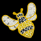 Мозаика - Набор стеклянной мозаики Mosaaro Пчелка (MA7001)#3