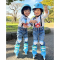 Ролики детские - Роликовые коньки YVolution Twista голубые (YC01B4)#7