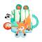 Развивающие игрушки - Развивающая книжка Baby Team с погремушкой (8721)#5