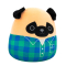 Подушки - Мягкая игрушка Squishmallows Мопс Принц 30 см (SQCR06622)#2