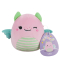 Мягкие животные - Мягкая игрушка Squishmallows Розовый Дино 13 см (SQER01180)#6