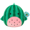 Подушки - Мягкая игрушка Squishmallows Кит-арбузик Кристофер 30 см (SQCR07967)#6