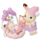 Фігурки тварин - Ігровий набір Sylvanian Families Шоколадні кроленята з колискою (5806)#2
