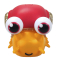 Фигурки животных - Интерактивная игрушка Jiggly pets Улитка оранжевая (JPMB003-OR)#2
