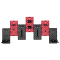 Меблі для геймерів - Настінна дошка-органайзер OfficePro Black/red (WO1080B)#2
