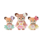 Фигурки животных - Игровой набор Sylvanian Families Малыши Оленята с цветочными качелями (5801)#2