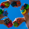 Спортивные активные игры - Мяч-попрыгун Waboba Moon ball Colorstorm от фиолетового до оранжевого (327C99_A/2)#2