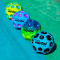 Спортивные активные игры - Мяч-попрыгун Waboba Moon ball Colorstorm от синего до желтого (327C99_A/3)#2