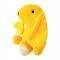 Мягкие животные - Мягкая игрушка MeriToys Кролик желтый 50 см (2050000326677/2)#3