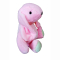 М'які тварини - М'яка іграшка MeriToys Кролик рожевий 50 см (2050000326677/5)#2