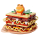 Блокові конструктори - Конструктор Pantasy Garfield Foodie Лазанья 228 елементів (86807)#2
