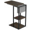 Мебель для геймеров - Приставной столик OfficePro Dark wood black с лотком для хранения (SD175DW)#4