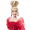 Ляльки - ​Колекційна лялька Barbie Signature Ruby Red 80-та річниця (JBJ17)#4
