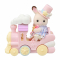 Фигурки животных - ​Игровой набор Sylvanian Families Малыши на аттракционах самолет и поезд (5819)#3